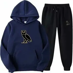 Ovo Fleece Black Tracksuit